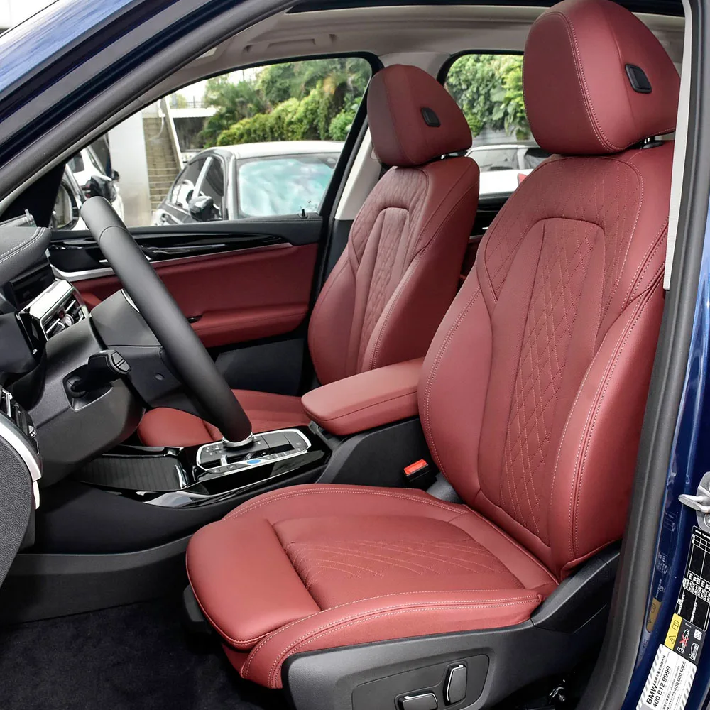 

Для BMW iX3 I3 2021 2022 2023 2024 2025 кожаные чехлы на автомобильные сиденья из наппа, полный комплект, аксессуары для защиты салона