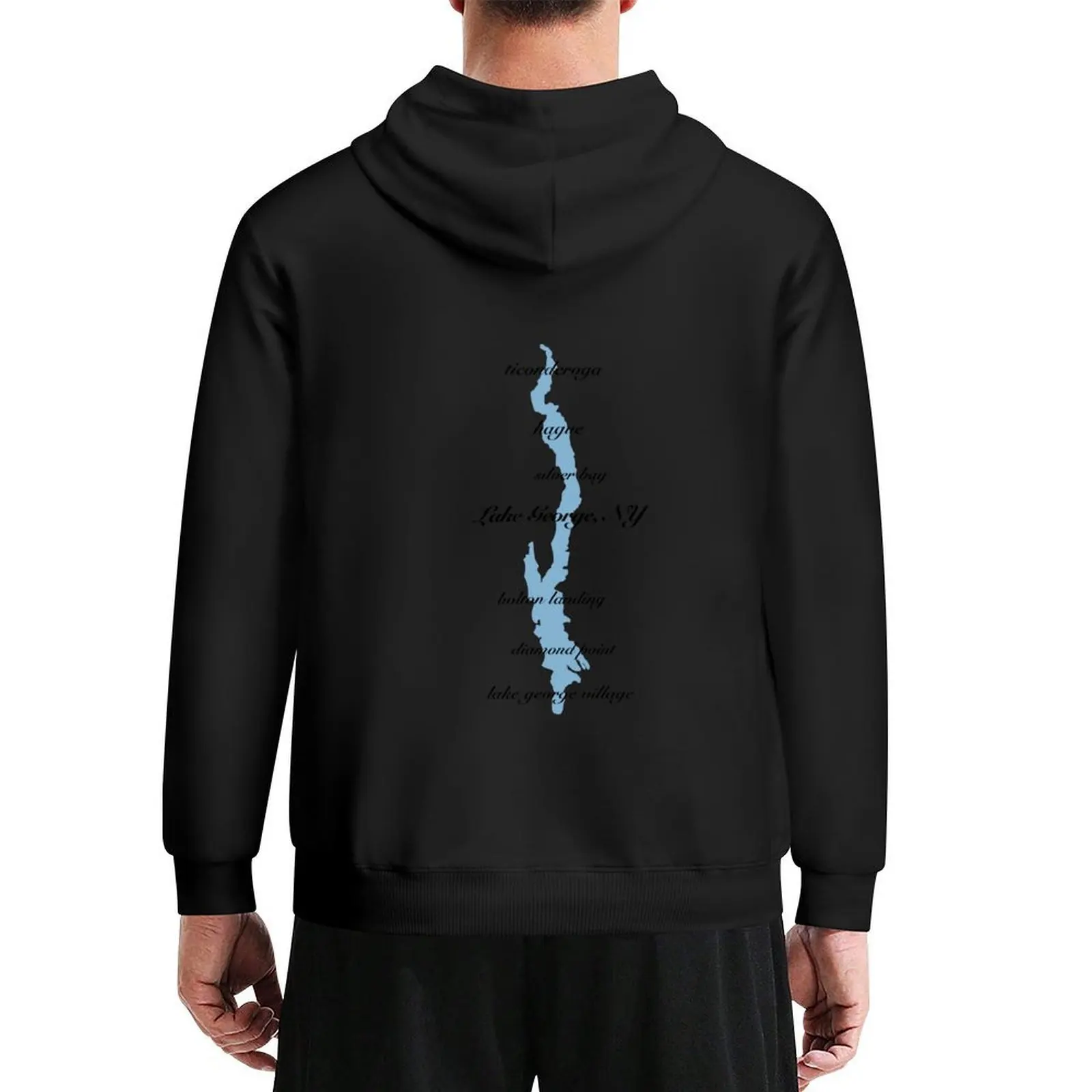 

lake george, ny Hoodie japanese style autumn new products men clothing hooded shirt graphic hoodie