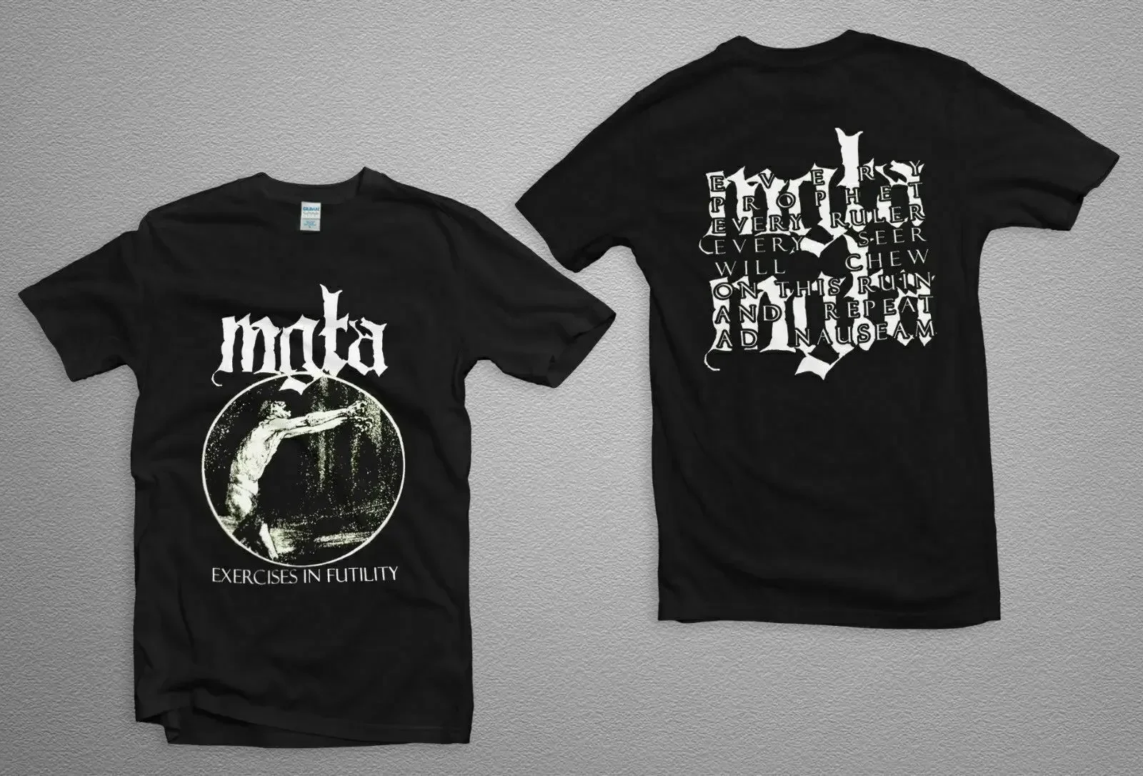 Novo MGLA Dissecção Bathory Bolzer uma cauda uma camisa preta