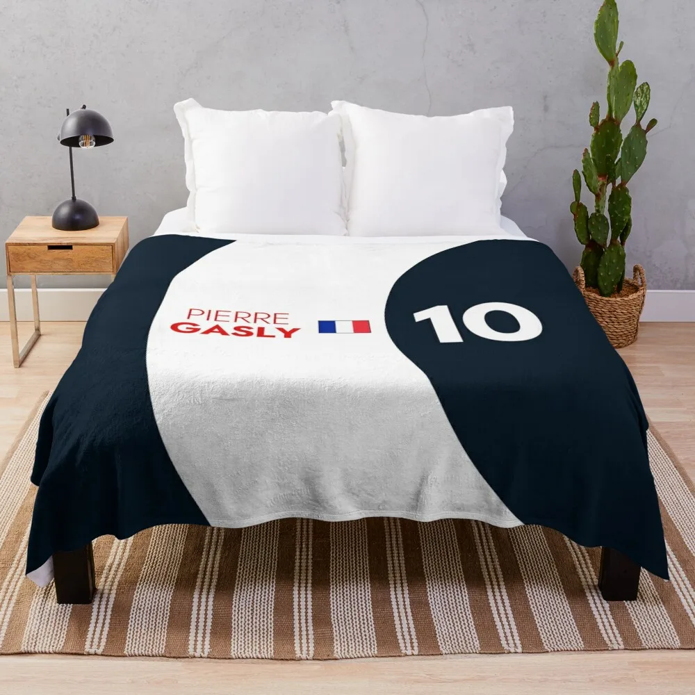 F1 2021 - #10 Gasly Throw Blanket Decoratives christmas gifts Luxury Brand Blankets