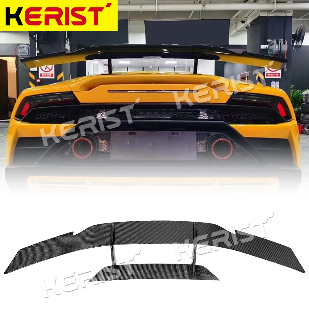 Carbon Fiber Rear Wing Spoiler for Lamborghini Huracan evo awd rwd Coupe 2-Door 2018-up