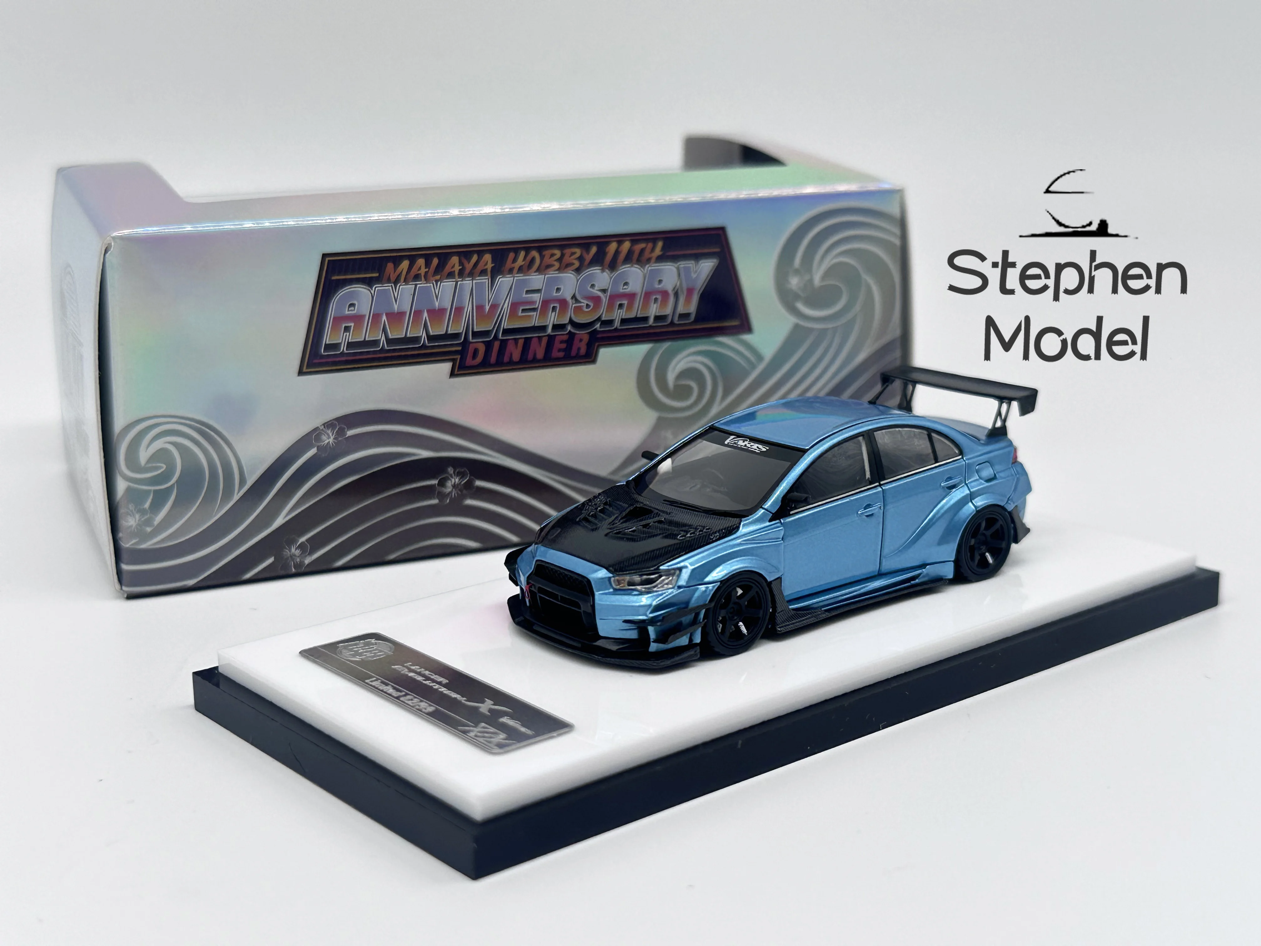 خطأ 404 1:64 Evolution X Varis Voltex Ice Blue Ltd 199 قطعة نموذج سيارة من الراتنج #1