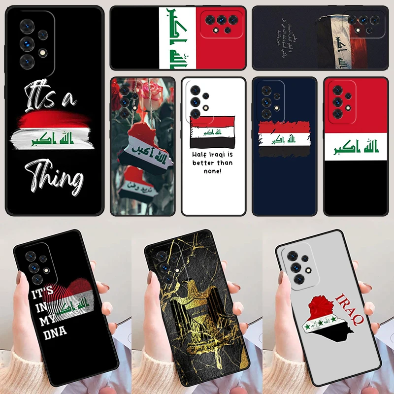 Iraqi Iraq National Flag For Samsung Galaxy A52 A72 A73 A20e A21S A50 A70 A11 A12 A42 A31 A40 A51 A71 A32 A80 A91 Phone Case