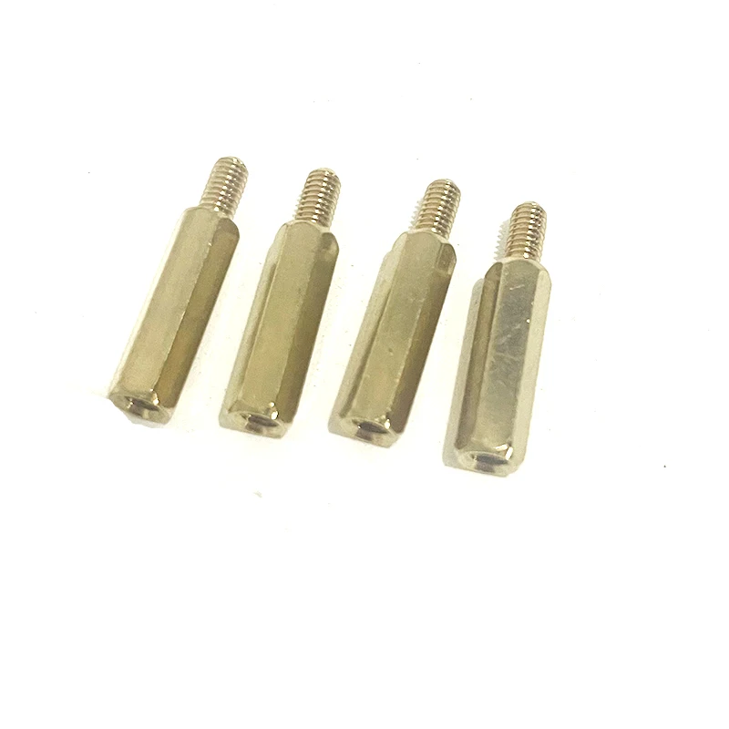 500PCS  Male to Female Brass spacerM3*16/18/20/25+6mm  Long Hexagonal Brass PCB Standoffs Spacers