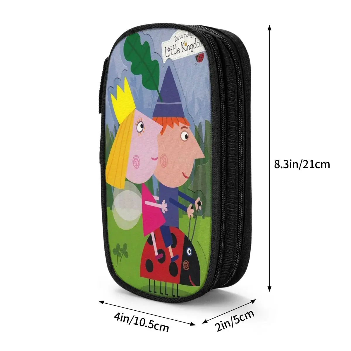 مقلمة Ben and Holly's Kingdom Ben Y Holly بطبقة مزدوجة وإكسسوارات مدرسية ذات سعة كبيرة هدية صندوق رصاص #3