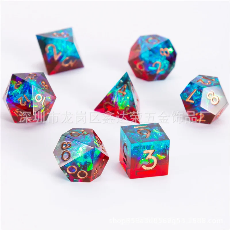 SOURCE Manufacturer Sharp Angle Resin Dice Suit Sharp Dice Ke Suluduo Surface DiceDNDRunning Sieve