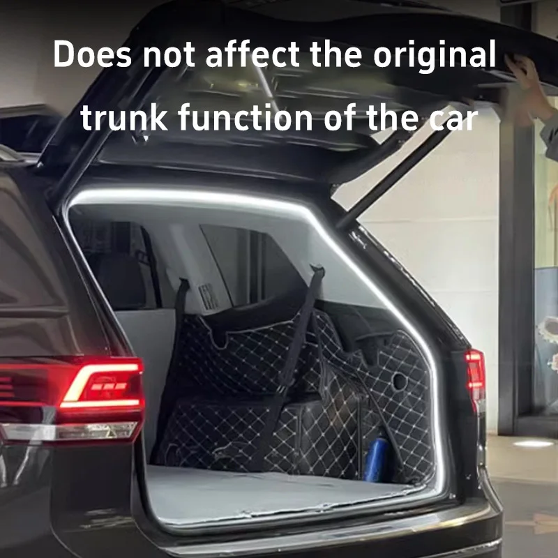 

2/4m Car High Brightness Trunk Lighting Ambient Light Interior Decoration LED Wiring Free Automatic Sensing Tailgate Light Strip