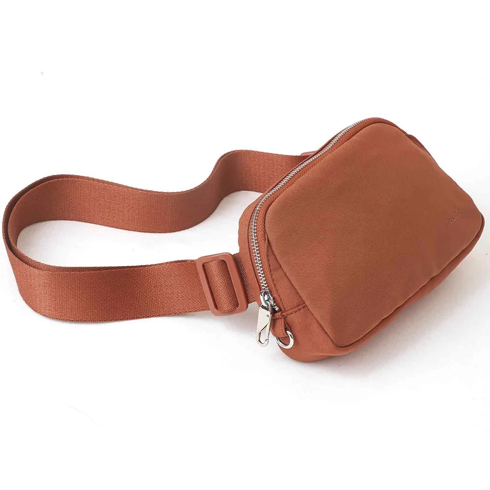 Umweltfreundliche Nylon-Gürteltasche Wasserdichte Hüfttasche für Damen Verstellbarer Riemen Crossbody-Taschen Sport-Bauchtaschen Handytasche – Detail 13