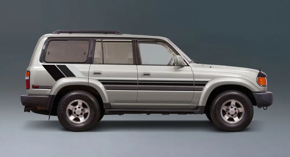 ملصقات السيارات لتويوتا لاند كروزر FJ80 1994-1997 تعديل الجسم مخصص الرياضة موضة شارات الفينيل