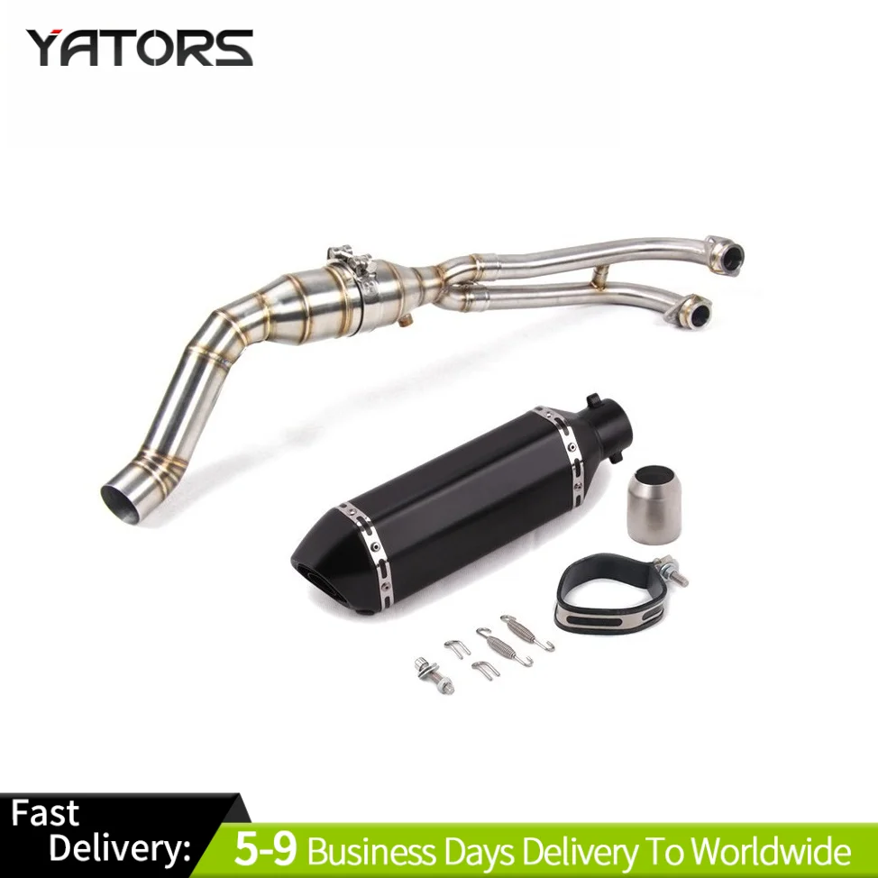 

Exhaust System Motorcycle Exhaust Header Front Link Pipe Slip-on For Yamaha TMAX 530 2017-2021 Exhausts Pipes