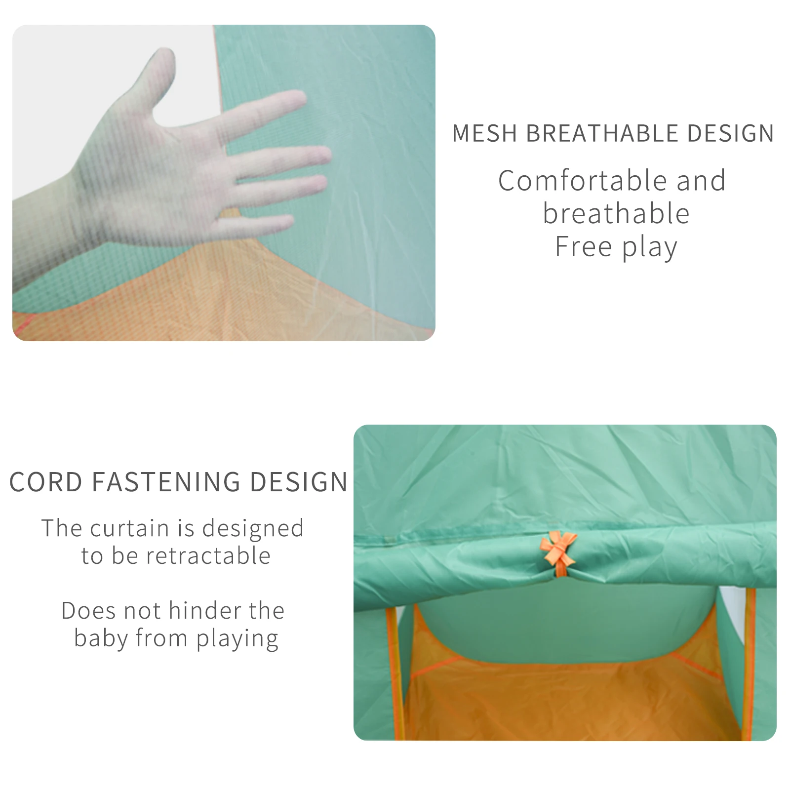 Casa de tenda verde dobrável portátil brinquedo de casa de jogo infantil