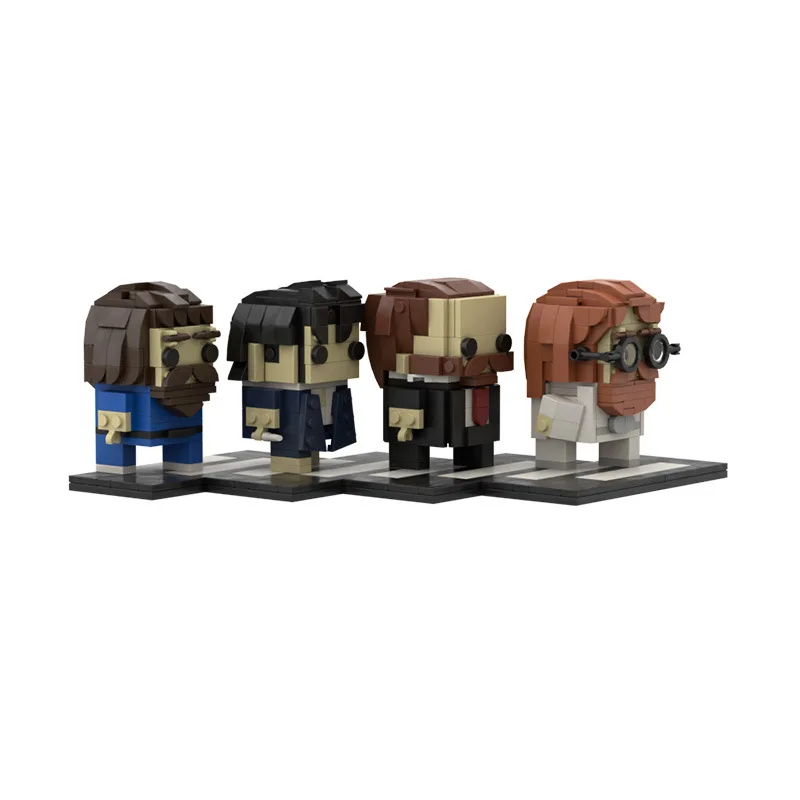 British Famous Rock Band Action Figures, Os blocos de Brickheadz, Modelo de quatro protocolos, Brickheadz, Famoso, Quente