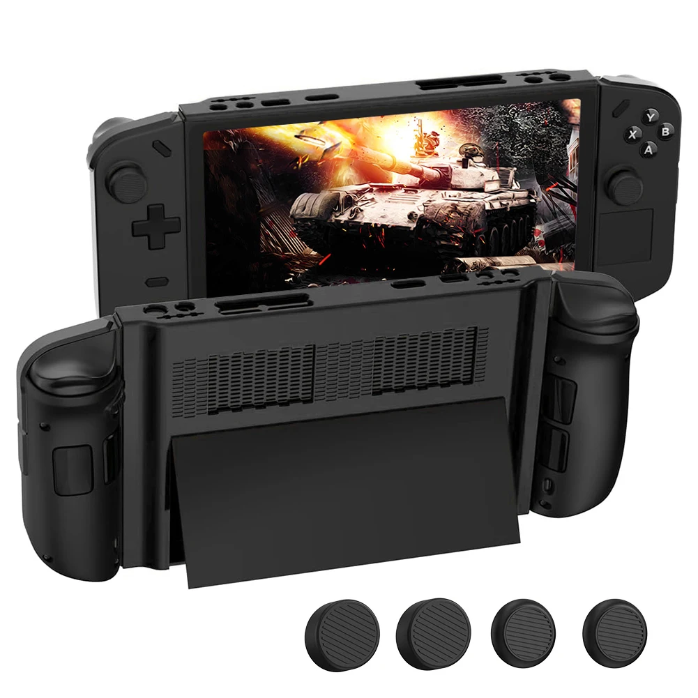 Capa dura de absorção de choque, Capa protetora antiderrapante, 4 tampas de aperto do polegar, Lenovo Legion Go Gaming Handheld, 2023