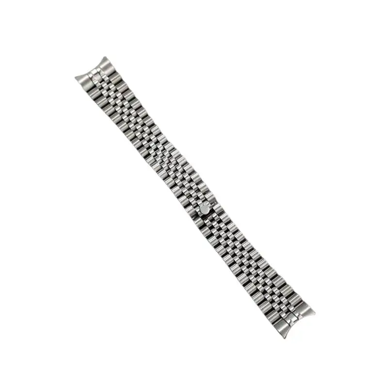 316L Solid Stainless Steel Curved End Jubilee Hidden Clasp 17mm 20mm 21mm Watch Strap Band Bracelet Fit for Rolex Watch