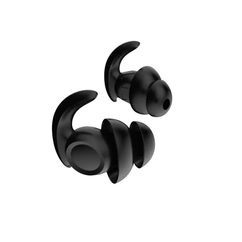 Anti Noise Silicone Earplugs, Natação Ear Plugs, Interferência de isolamento para o trabalho, Dormir, Surf, Protetor de ouvido Soft Comfort