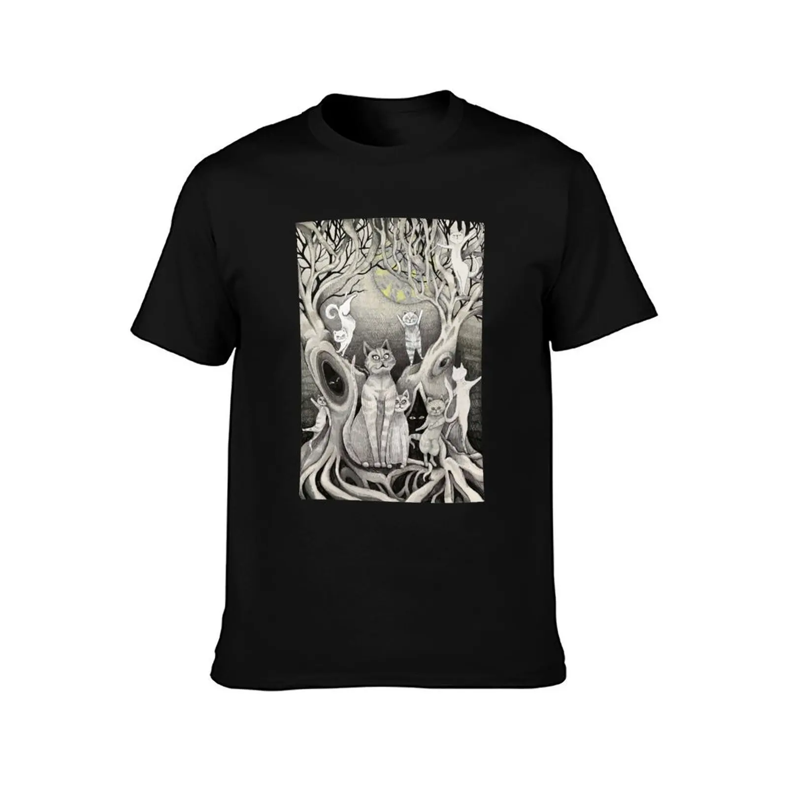 they danced in the light of the moon & stars remastered T-Shirt, Summer Casual Cotton Tee, Oversized Streetwear Tops
