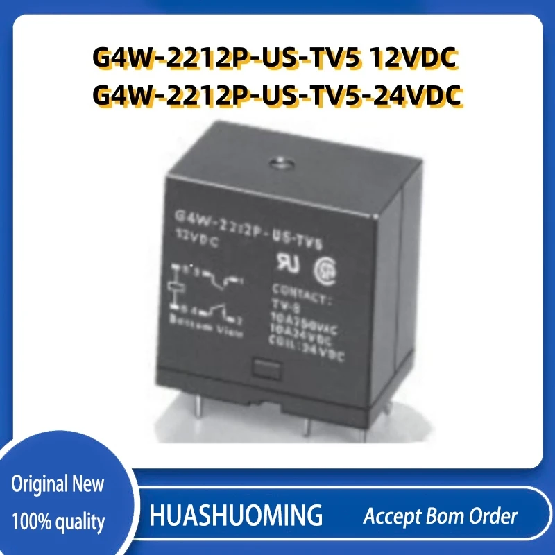 

10Pcs/LoT New G4W-2212P-US-TV5 12VDC G4W-2212P-US-TV5-24VDC G4W 2212P US TV5 24V 12V 6PIN