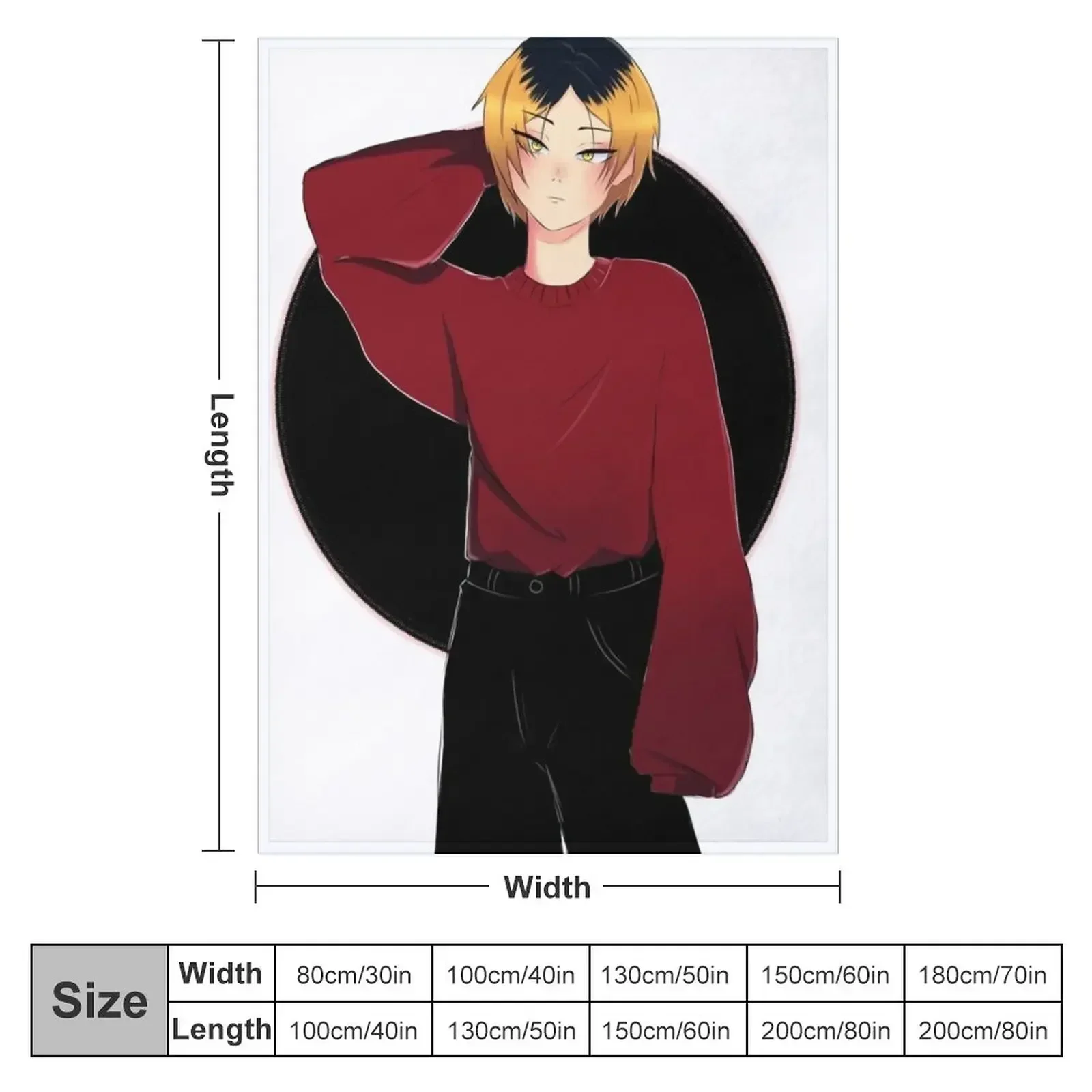 Kenma Kozume Throw Blanket manga Soft Blankets