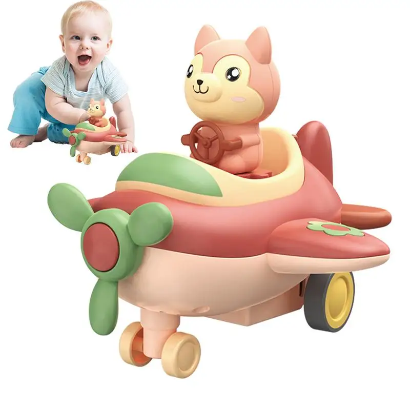 

Cartoon Car Toy Cute Animal Toy Vehicles For Fine Motor Skills Children Press To Slide Inertia Car Parent-Child Interaction