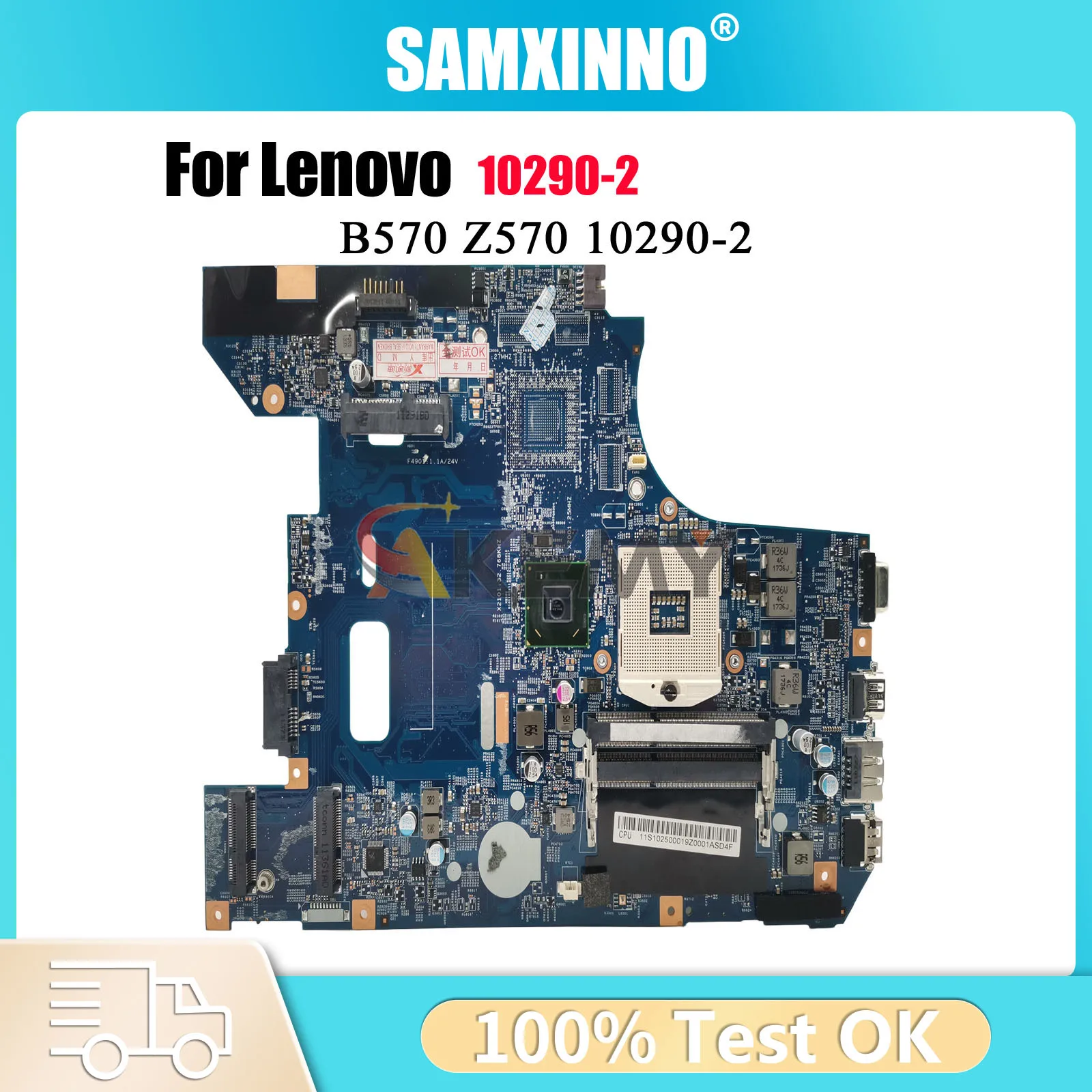 

10290-2 Материнская плата для ноутбука Lenovo B570 Z570 с набором микросхем DDR3 HM65 100% полностью протестирована
