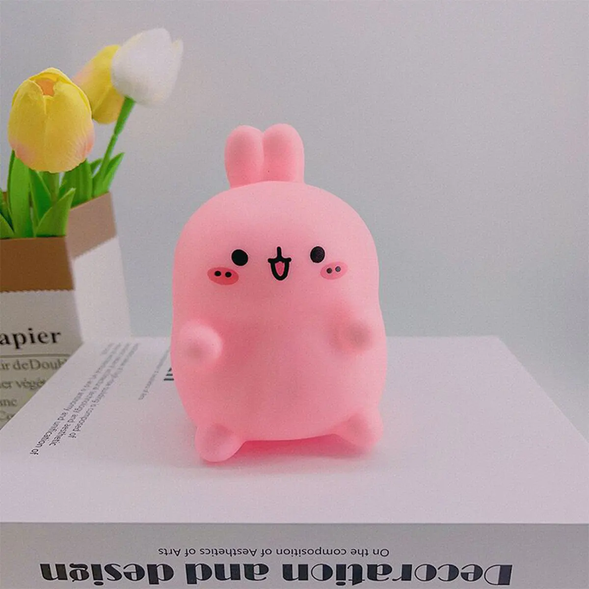 Girl LED night light cute rabbit room bedside atmosphere light soft light sleep light bedroom decoration luminous creative gift