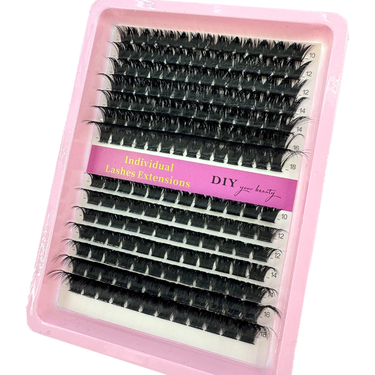 Misture clusters de cílios 10-18mm mix fino extensões de cílios individuais 10 linhas diy vison cílios postiços maquiagem