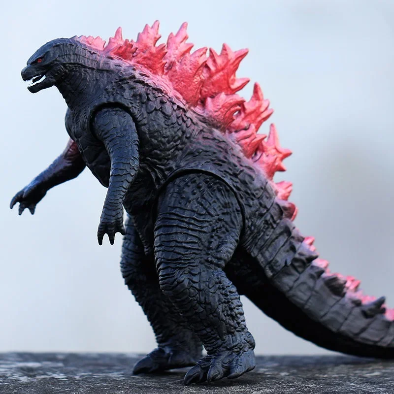 Godzilla VS King Kong Figure Action Anime Figurie Gulian Runaway Rabid Godzilla ABS Soft Glue Monster Doll Model Ornaments Toys