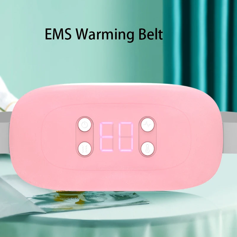 

EMS Girls' Hydrangea Menstrual Warmer Waist Belt Heated Vibrating Womb Warmer Waist Protector for Palace Cold Smart Heat Waist