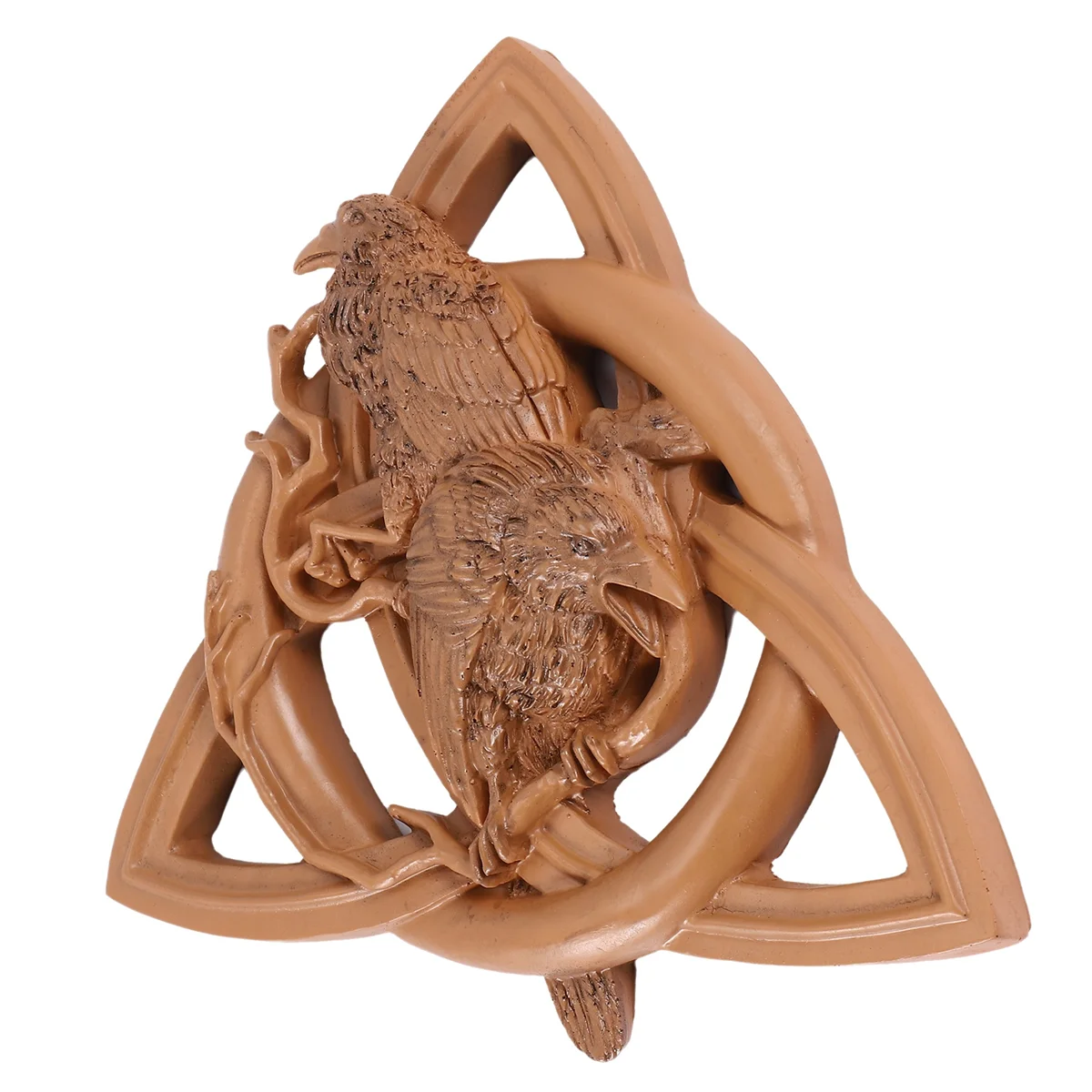 AM38M Norse Pagan Gods Carving Heathen Norse Rune Resin Wall Hanging Decor Garden Yard Decoration Statues Door Hanging Pendant