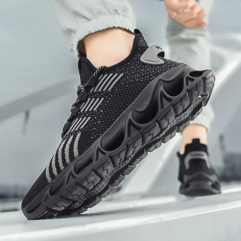 أحذية جري صيفية للرجال خفيفة الوزن أحذية رياضية كاجوال قابلة للتنفس وغير قابلة للانزلاق أحذية مشي مريحة 39-46 ياردة