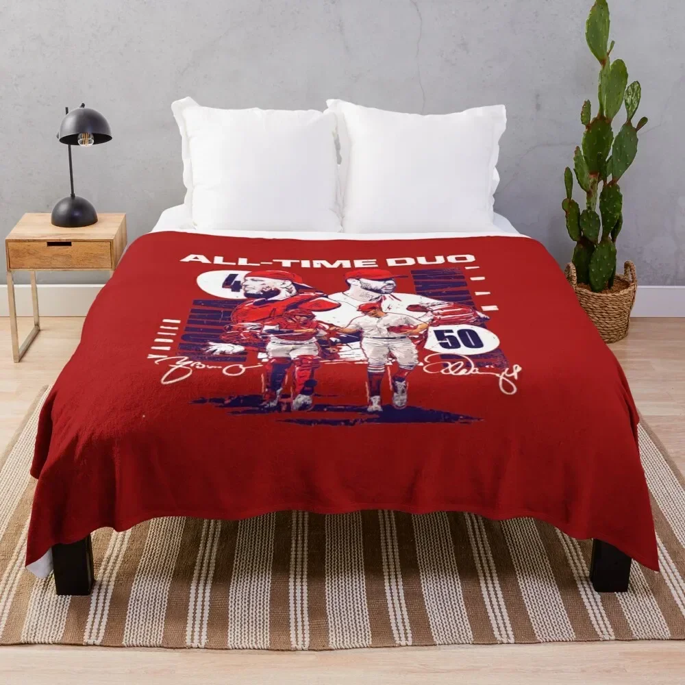 Molina and Wainwright all time duo Throw Blanket Beach blankets and throws Soft Blankets