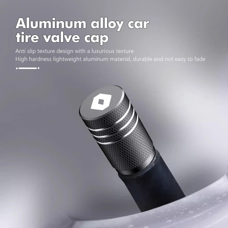 Aluminum Alloy Car Wheel Tire Valve Cap Tyre Rim Stem Cover For Renaul Clio Captur  Megane Sandero Grand Sill Guard