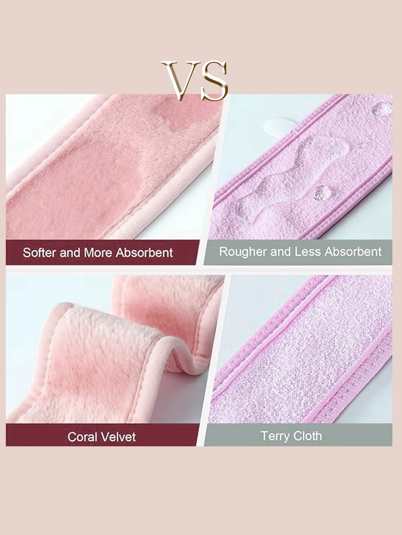 ベルクロヘッドバンド3点セット、ベルクロヘッドバンド1点、リストバンド2点、洗顔料、すべての肌タイプに適しています