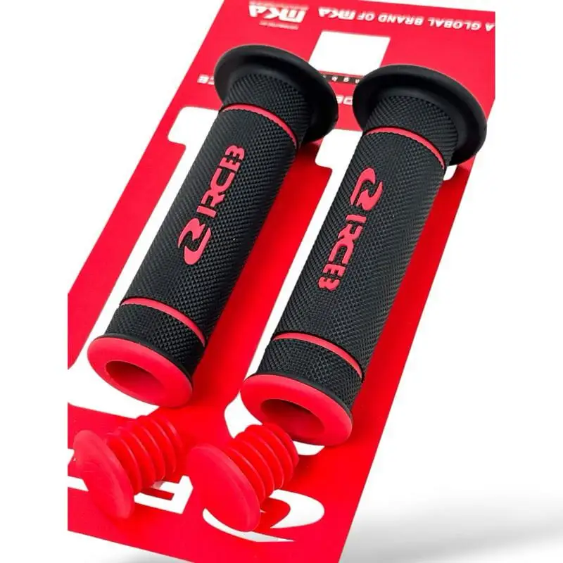 RCB Motorcycle Handlebar Grips Scratch Resistant Non Slip Comfort Texture for Street Bike Enthusiasts Riding Use