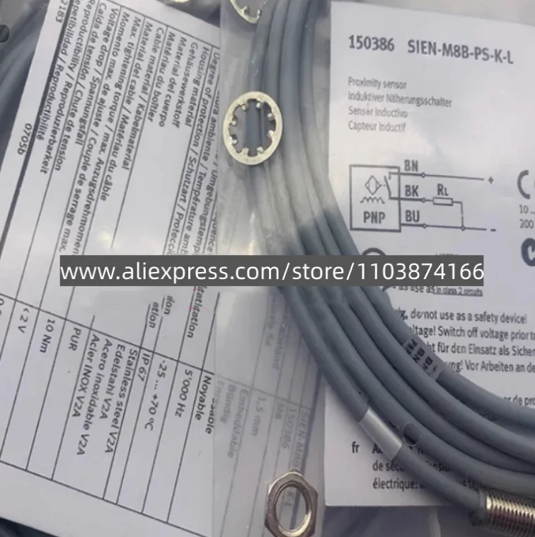 2PCS New proximity switch SIEN-M8B-NS-K-L SIEN-M8B-PS-K-L