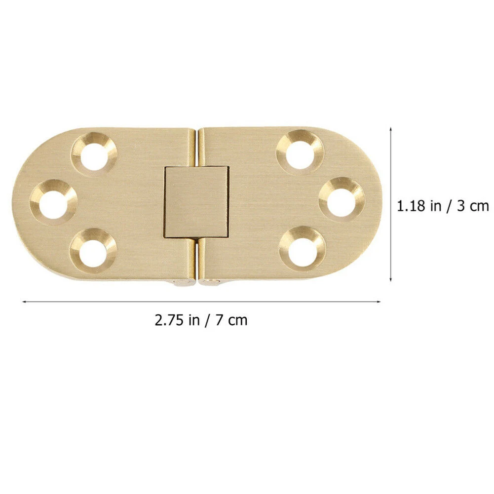 Flip Top Hinges Small In Size With 12 Screws Foldable Multifunctional Pure Copper Replacement High Quality Practical To Use