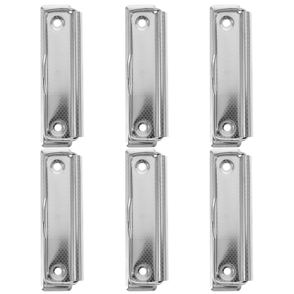 6 قطع من مشابك الحافظة المصنوعة من السبائك، مشابك ملفات معدنية شديدة التحمل للمستندات والمكتب والورق والقرطاسية المدرسية #5