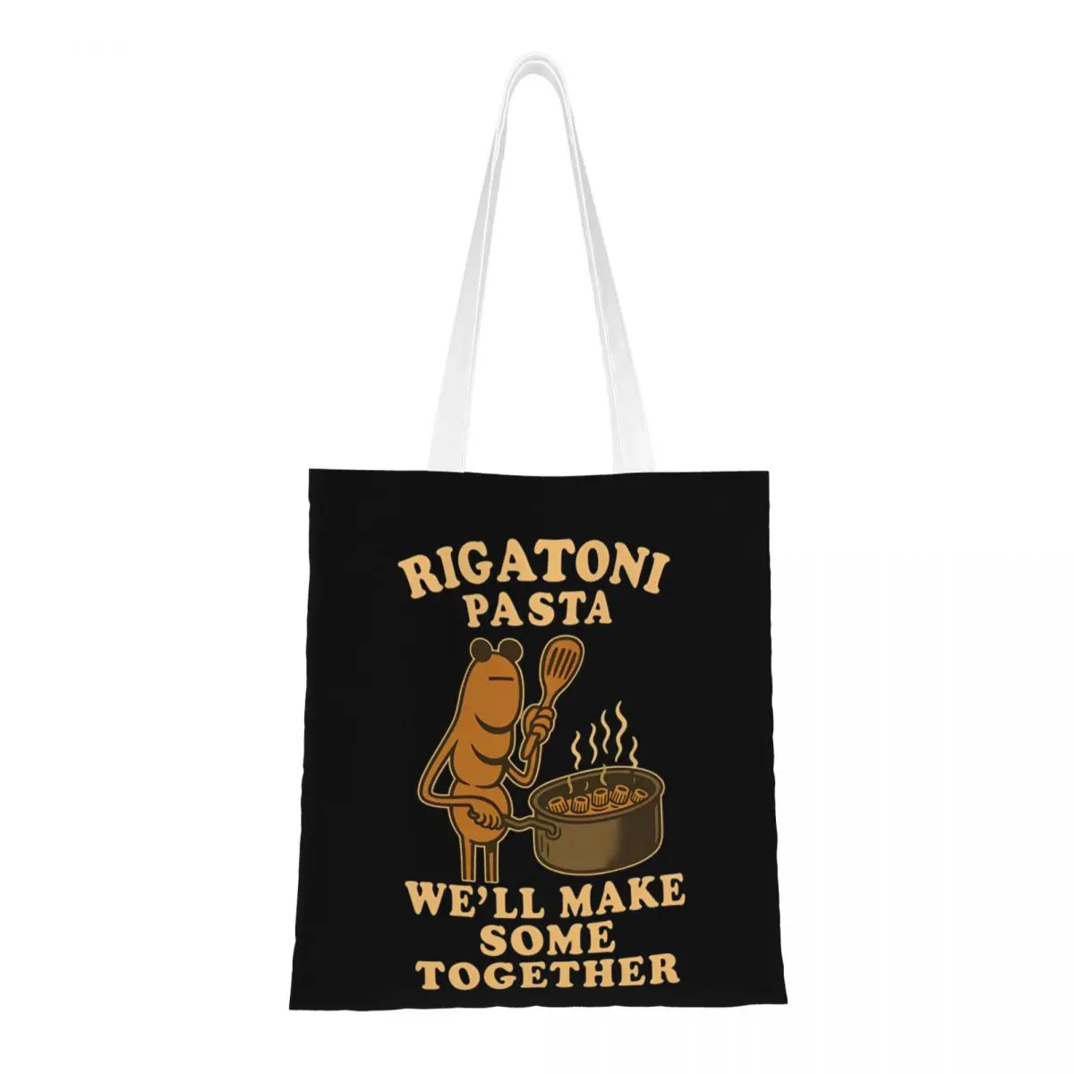 

Rigatoni Pasta We Ll Make Some Together Tote Bags Women Handbag Foldable College Marcus The Worm Shoulder Bag Reusable Bag