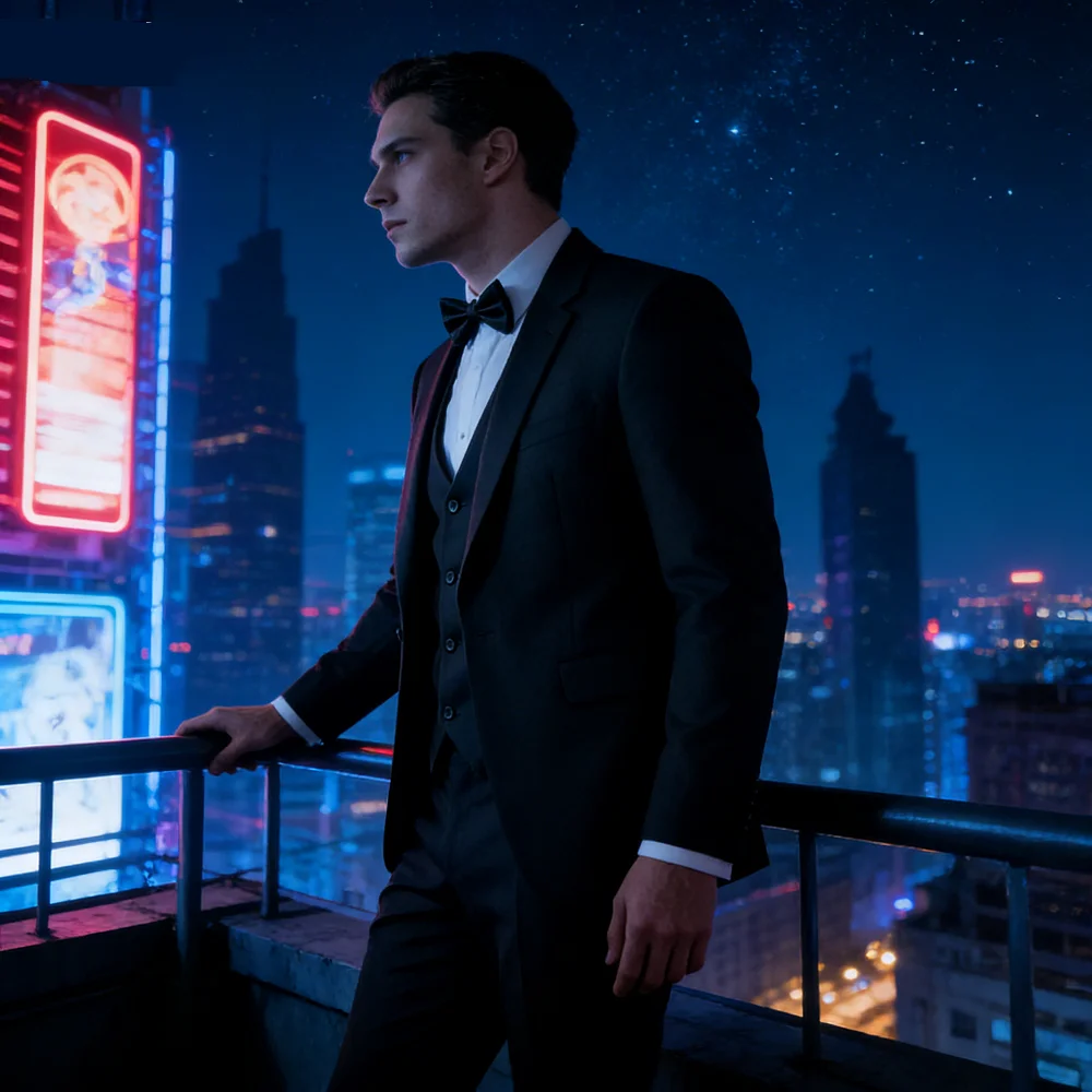 

Men's Slim Fit Double Breasted Blazer Vest And Pants Set Groom Tuxedo Business Party Wedding Attire