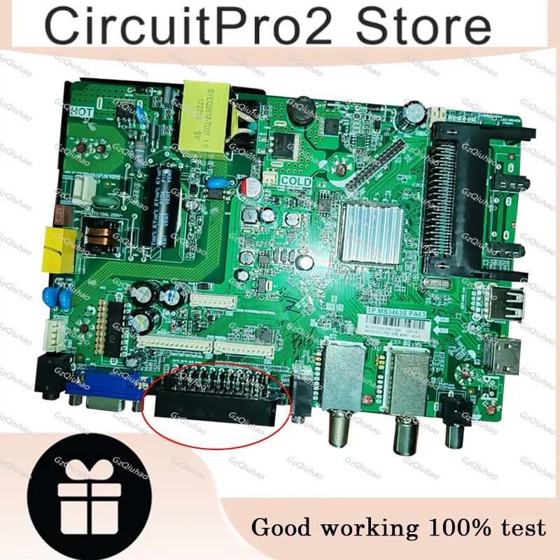 Free shipping!! TP.MS3463S.PA63 Three in one TV motherboard high-definition interface 35-59V 300ma for 1920x1080