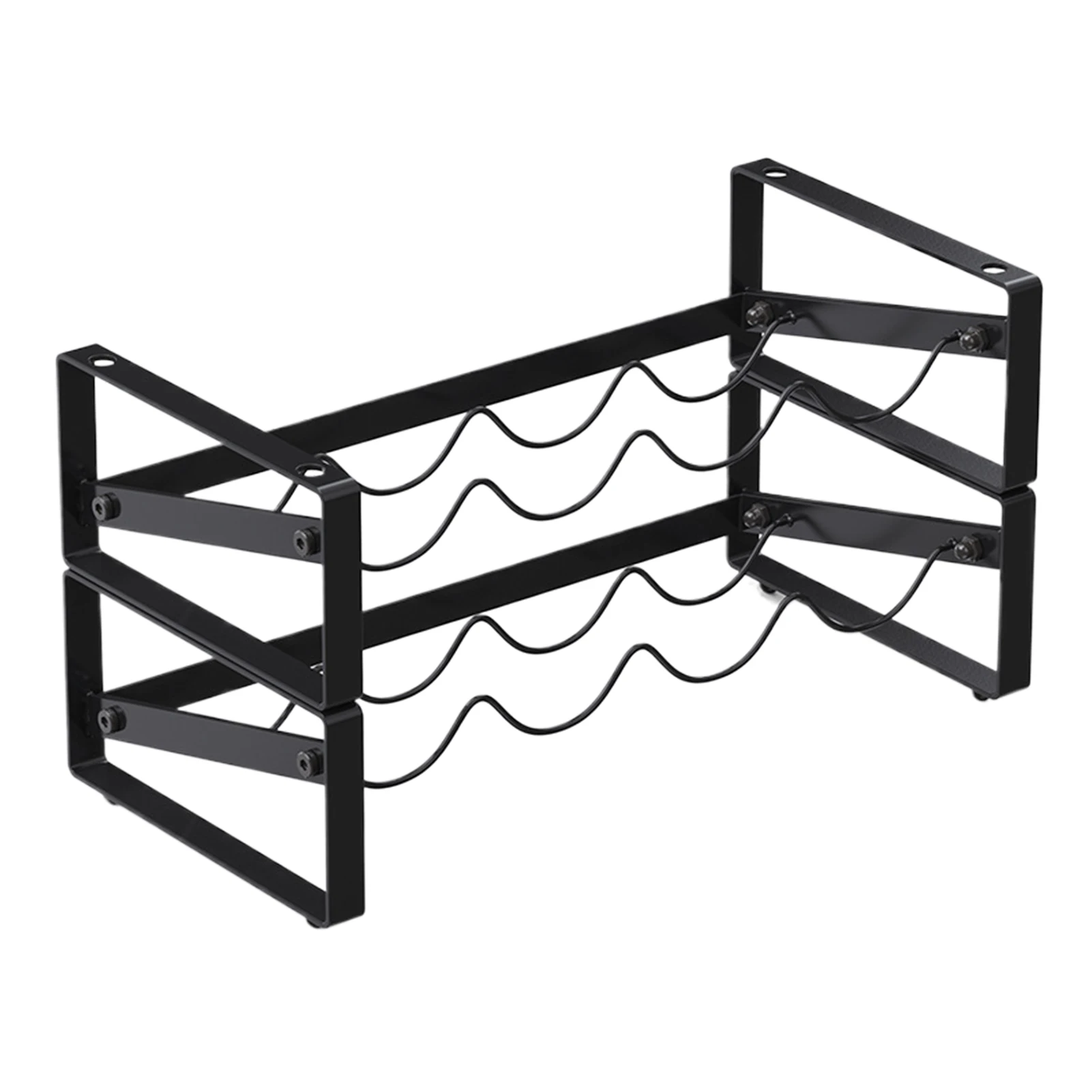 

Wavy Shelves Wine Rack Durable Construction Easy Access To Collection Specially Designed Wavy