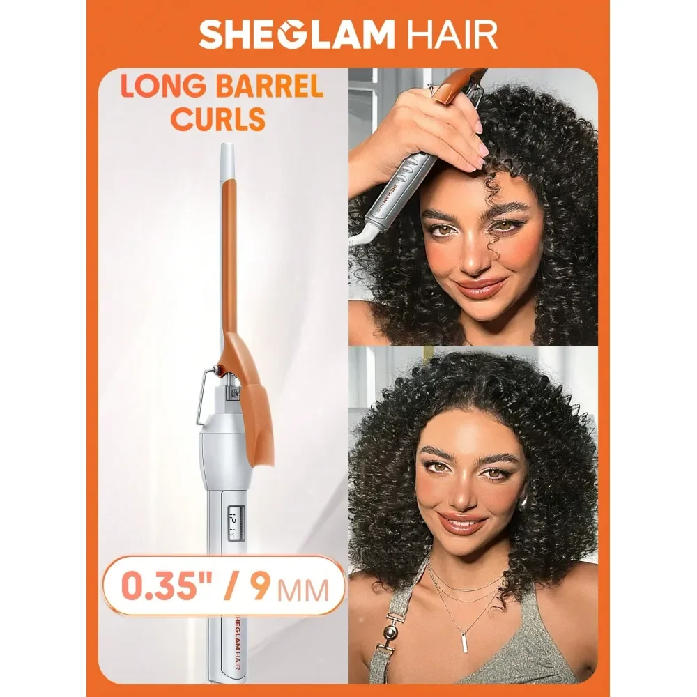 

Плойка для завивки волос HAIR ItCurl, 9 мм, с LED-дисплеем, 5 температурных режимов, быстрый нагрев, без вреда для волос