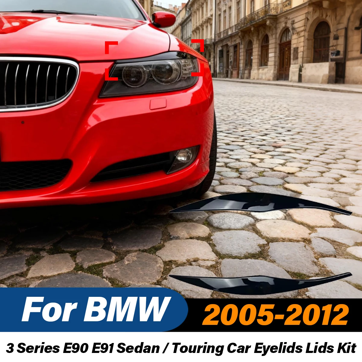 

Для BMW 3 серии E90 E91 2005 2006 2007 2008 2009 2010 2011 2012 седан/туристический автомобиль веки крышка фары комплект модификации кузова