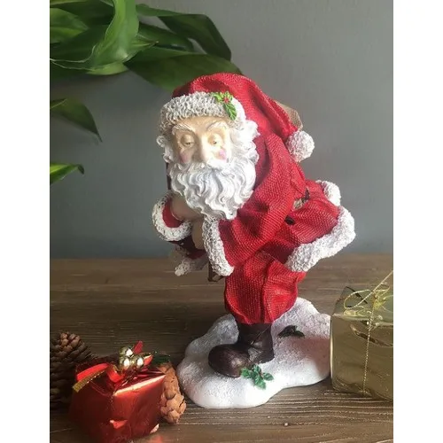 Sister Home Design Decorative Santa Claus Statue Christmas (18 X15CM)