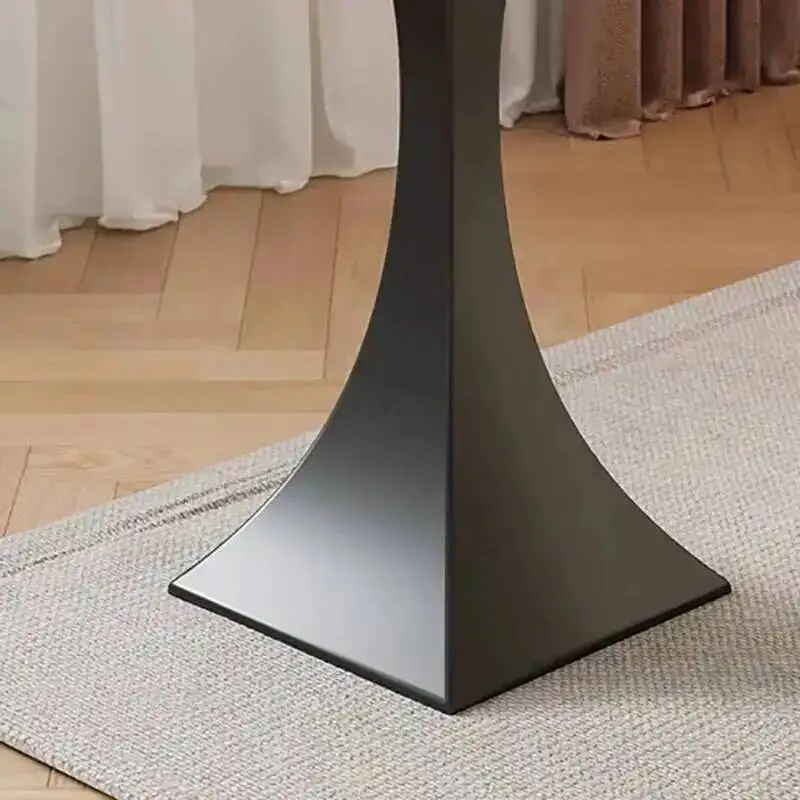 Mesa de Centro Moderna y Elegante de Estilo Europeo, Mesa Redonda para Salón, Mueble para el Hogar
