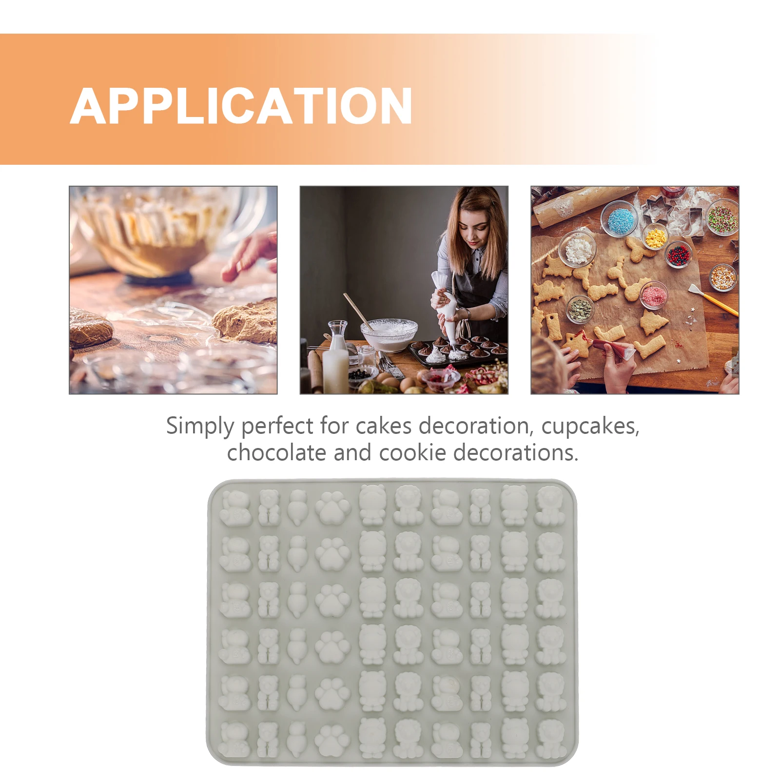 

Silicone DIY Maker Chocolate Fudge Supplies Jelly Party Favors Baking Pan Kitchen Molds Bar