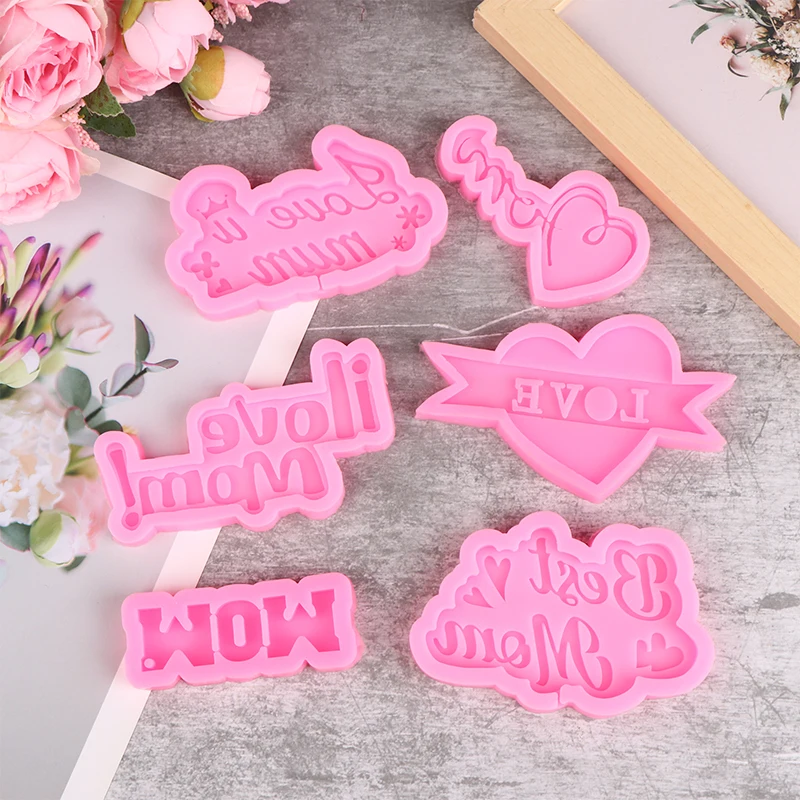 1Pc Mother\'s Day Silicone Mold Family Love Cake Decoration Mother Gift Fondant Chocolate DIY Kitchen Baking Fudge Tool