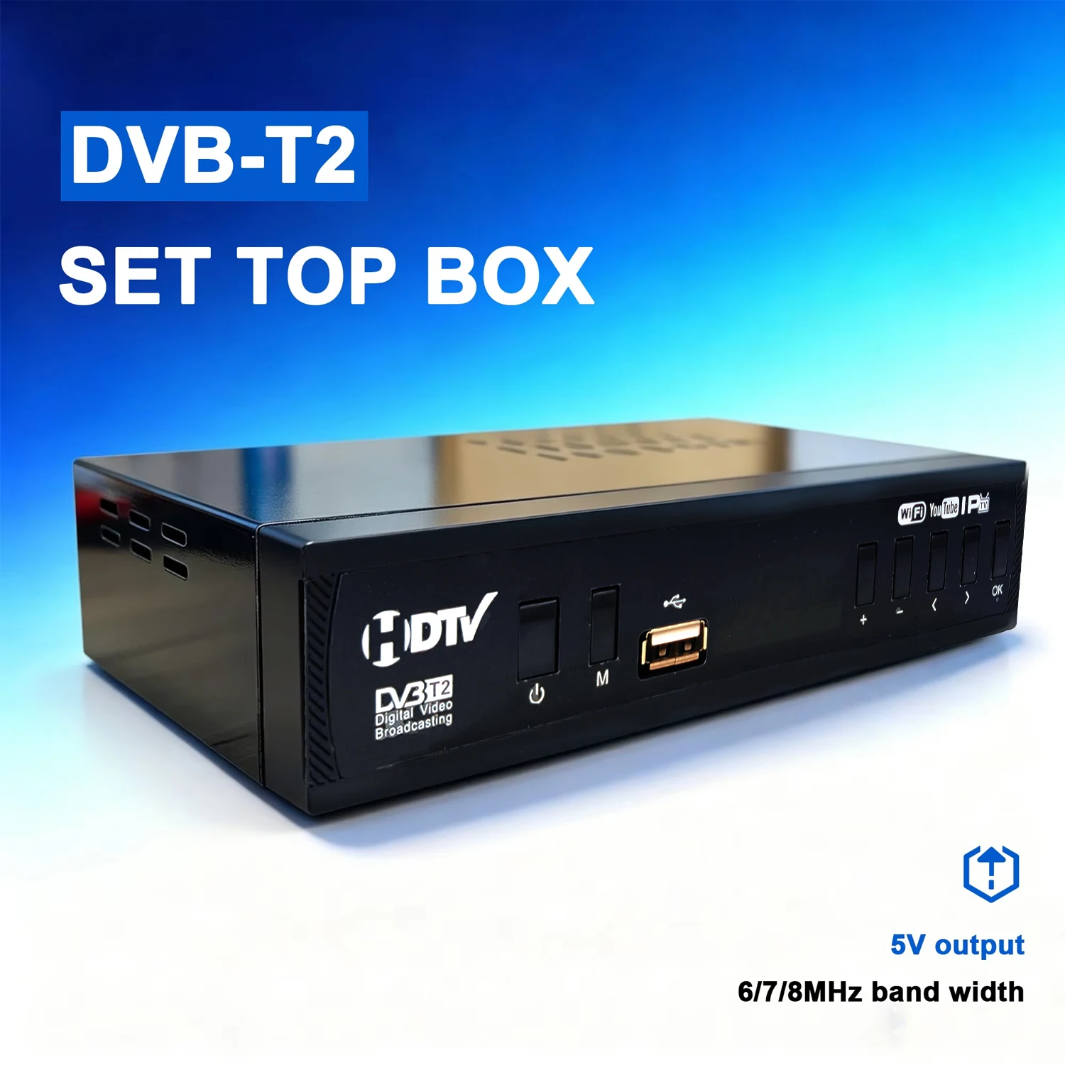DVB-T2/C Digitaler terrestrischer TV-Set-Top-Box, PVR HD Video & Audio, Digitaler Empfänger, TV-Box