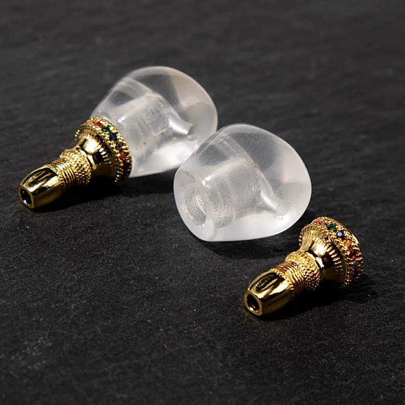 Natural Clear Quartz Three Way Connector for DIY Buddhist Mala Bracelet Necklace Handheld Spacer Beads Top Fine Scholar Crafts