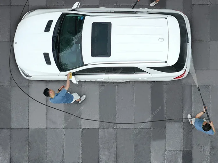 Lavadora de coches para el hogar, alta potencia, limpieza automática de alta presión, manipulación bot, bomba de agua para coche, artefacto de pistola de agua